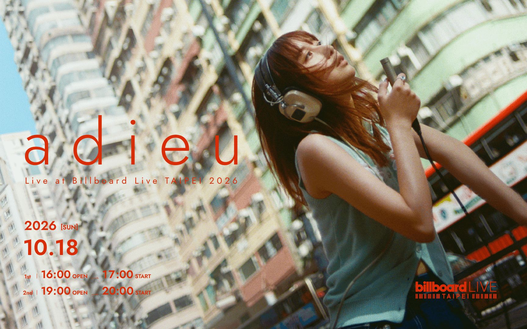 adieu Live at Billboard Live TAIPEI 2026