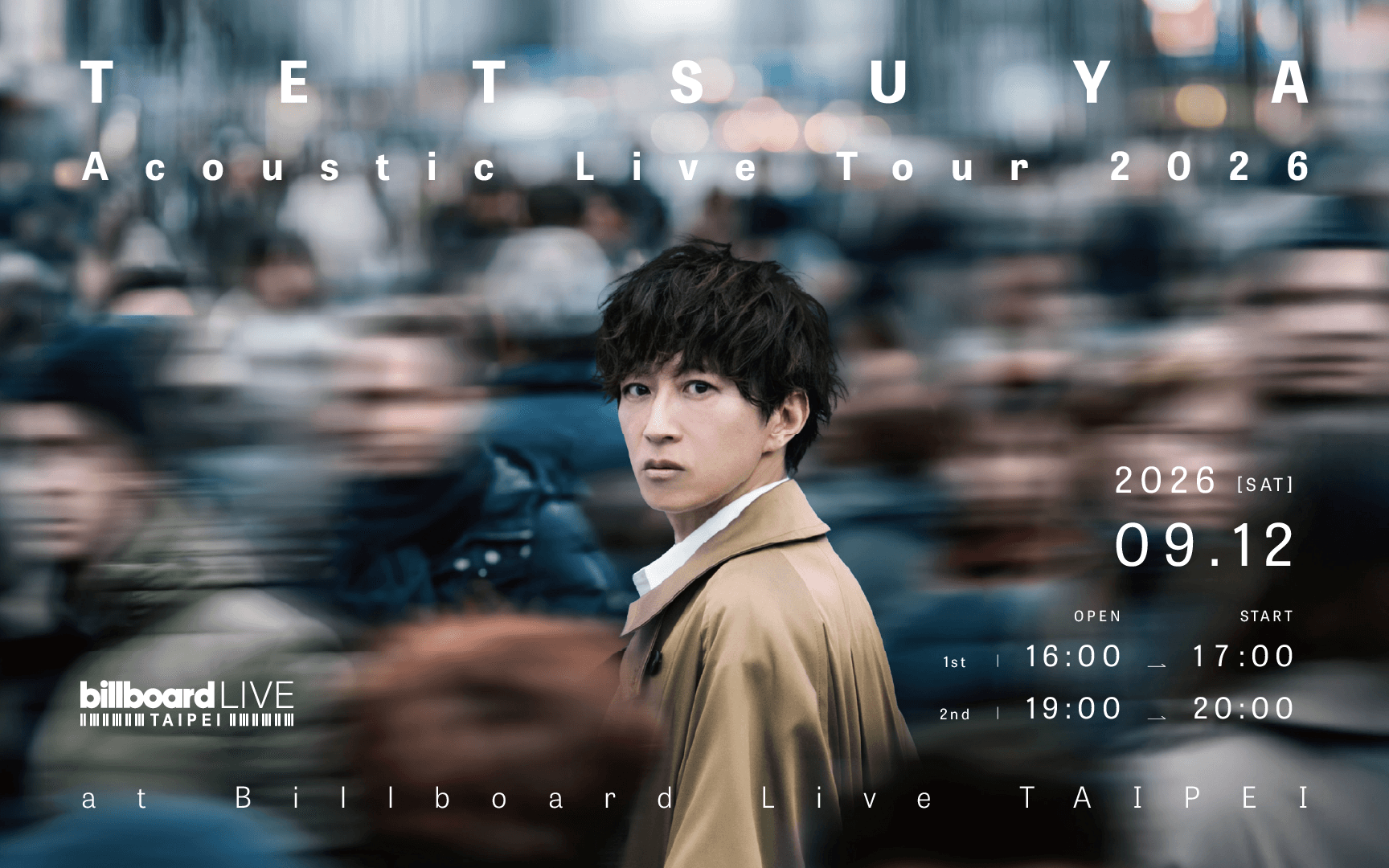 TETSUYA Acoustic Live Tour 2026 at Billboard Live TAIPEI