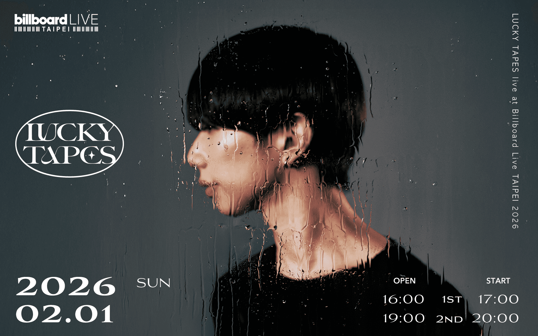 LUCKY TAPES live at Billboard Live TAIPEI 2026
